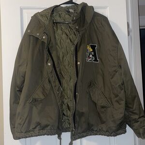 Olive green light jacket